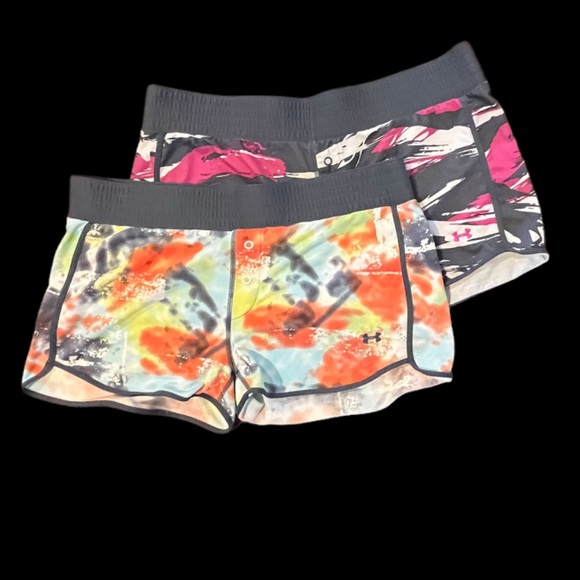 Under Armour Pants - Under Armour Women UA Athletic Running HeatGear 3" Shorts Multi Color Size Large